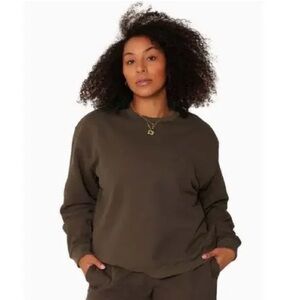 SET brown pullover sweatshirt S